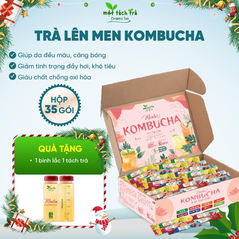   BÁN CHẠY  Kombucha Mix Vị Hoa Quả Trà Kombucha Giàu Lợi Khuẩn Thơm Ngon Pha Sẵn Tiện Lợi-TẶNG BÌNH CHIA VẠCH 