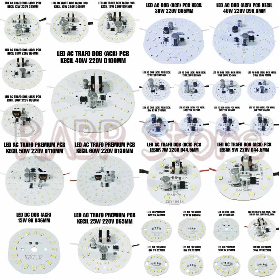 PCB LED AC ACR DAN PREMIUM 3W SD 60W LENGKAP - PCB LED DC - PCB LED TRAFO - LED AC EKONOMIS - LED AC 3W,LED AC 5W,LED AC 7W,LED AC 9W,LED AC 12W,LED AC 15W,LED AC 18W,LED AC 20W,LED AC 25W,LED AC 30W,LED AC 40W,LED AC 50W,LED AC 60W PREMIUM