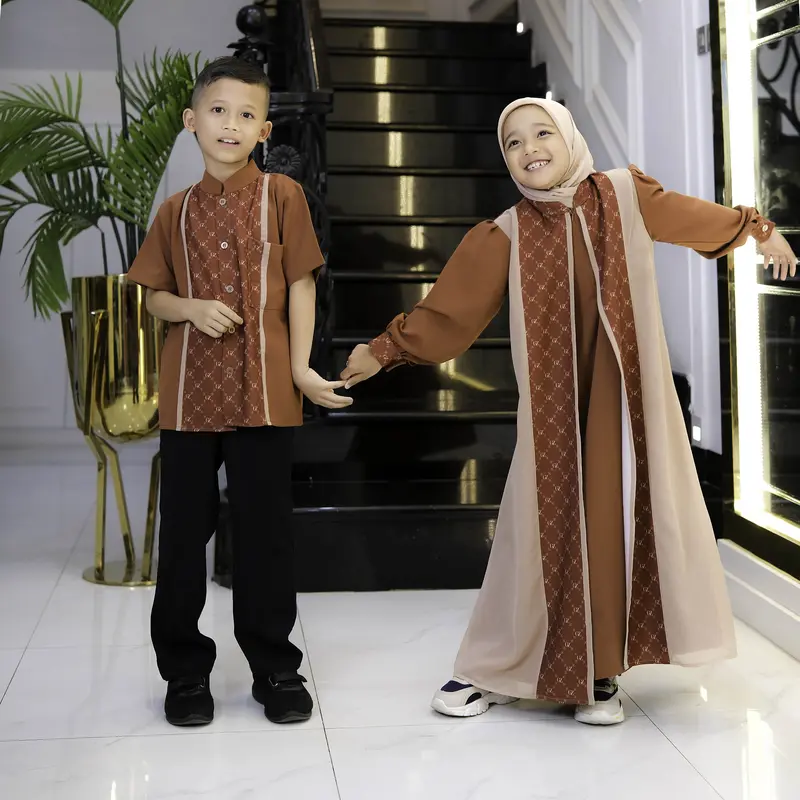 Gwenza - Mufiandra Couple Gamis Koko - Muslim Wanita 5