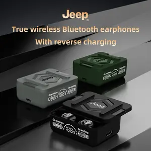 Jeep EW130 Earbuds TWS Bluetooth 5.4 dengan Mikrofon Angkat dan Dapat Disisir ke Reverse Charging untuk Koneksi Stabil dan Pengisian Fleksibel