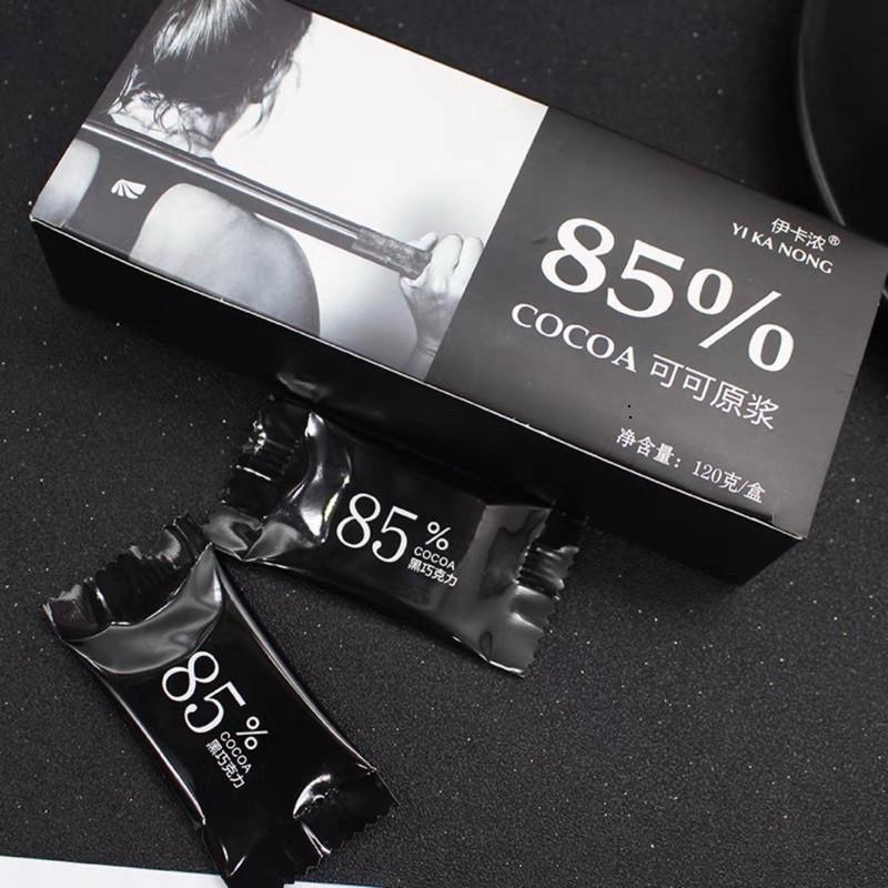 Socola Đen Nguyên Chất Không Đường, 100% Kẹo Sô Cô La Ca Cao Ăn Kiêng hộp 120g…