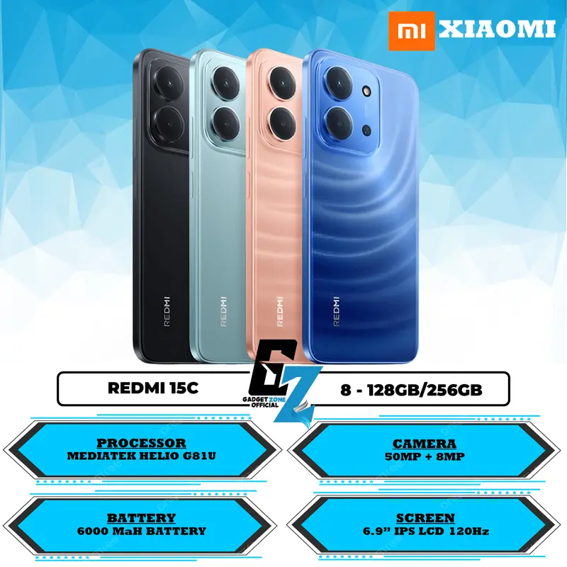 XIAOMI REDMI 15C ( 8GB/256GB ) GARANSI RESMI