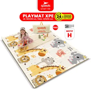 SPEEDS SNI H Karpet Anak Playmat Matras 180x200 Lipat Bayi Foam Waterproof Tikar Premium Foldable Alas Lantai Anak-Anak 027-15