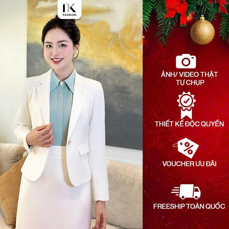 Áo Vest 2 Lớp Cúc Nẹp Trang Trí NK Fashion Công Sở Nữ Thời Thượng Sang Trọng Chất Liệu Cao Cấp NKAK2407006