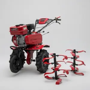 MIKIYAMA MK.95 V-Belt Mesin Penggembur Tanah 7HP 208 CC 3600 rpm Bensin 3.1-3.6 Liter Transmisi V-Belt Kopling Tensioning Clutch.