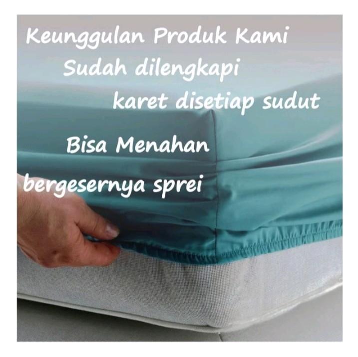 sprei motif apel hijau. ukuran 180 dan 160. tidak luntur 4