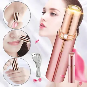 Cukur Bulu Wanita Epilator Lipstick Elektrik Shaver Alis Bulu Halus Elektrik Mini Portable