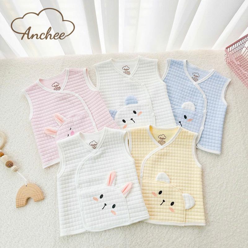 GL5. Gile Sơ Sinh Anchee Chất Liệu Vải Cotton Xốp Mềm Nhẹ Ấm Áp Cho Bé Từ 3-9kg