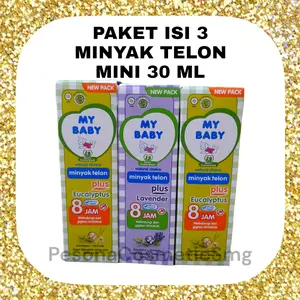 PAKET ISI 3 MY BABY MINYAK TELON MINI 30 ML / TELON BAYI MY BABY