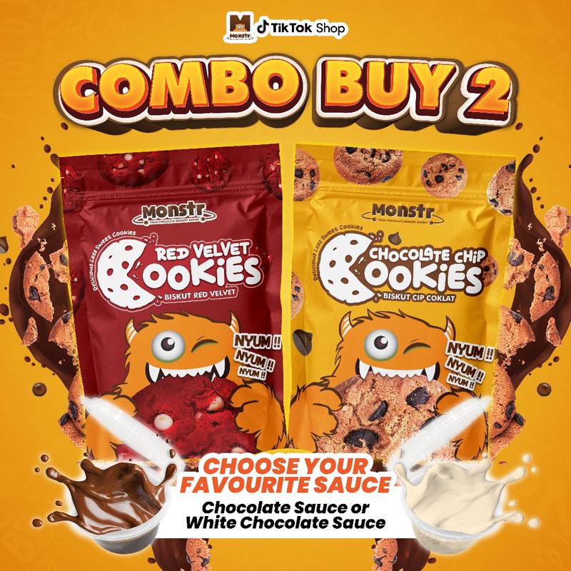 MONSTR Combo Cookies Pouch Buy 2 70G Food Pack - TikTok Shop Malaysia