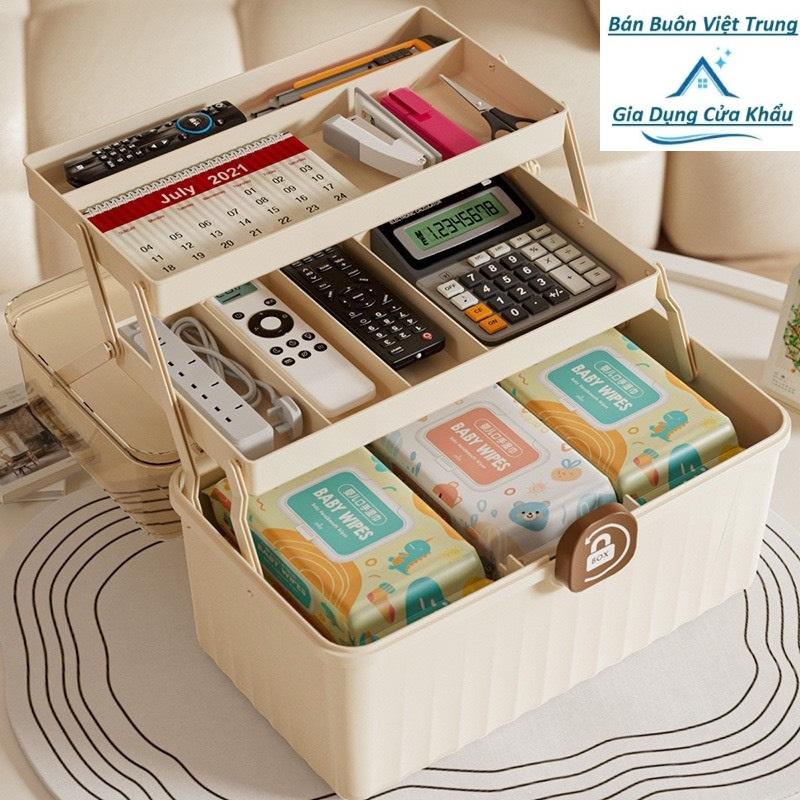 Hộp Đựng 3 Tầng Tiện Dụng Cho Gia Đình Hộp Đựng Đồ Makeup Nail Đa Năng BBVT