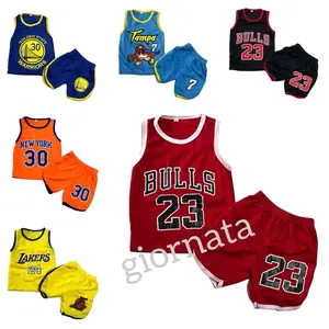 Setelan baju basket anak 1 sampai 7 tahun kaos singlet cowok cewek Outdoor Sport