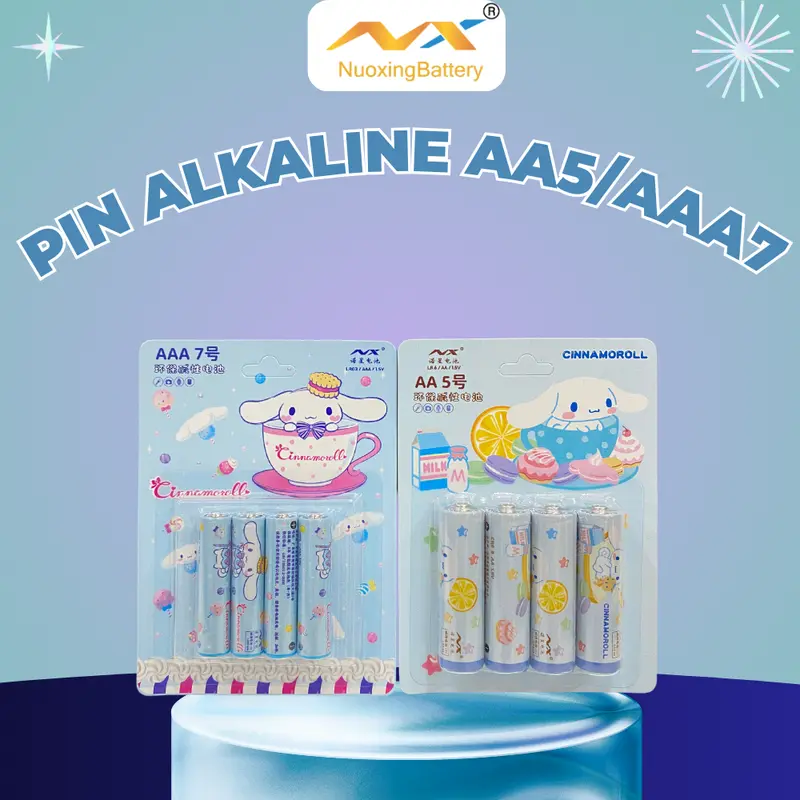 1 Vỉ 4 Viên Pin AAA7/AA5 CINNAMOROLL Alkaline Chất Lượng Cao - TikTok ...