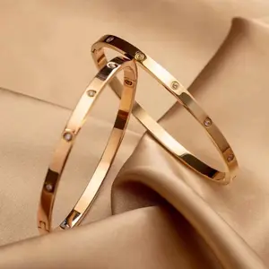 Gelang Titanium Anti Karat Wanita Elegan Bracelets Anak Dan Dewasa Size 12-20 cm