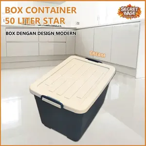 BOX STAR 50 LITER + RODA - Kontainer Box Plastik / Container Box