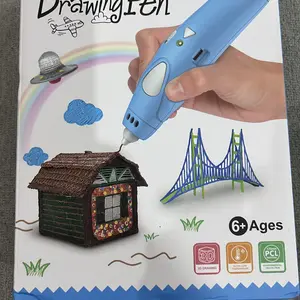 Kuromimodel terbaru Mainan Edukasi Anak, Pena Ajaib 3D Printing, Pena Gambar 3D, Pelatihan Kerajinan Tangan DIY, Pena 3D Anak, Bahan Suhu Rendah, Zero Polusi, Material Ramah Lingkungan