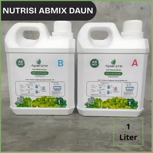Nutrisi hidroponik Ab mix sayuran daun Cair 1 Liter pupuk tanaman