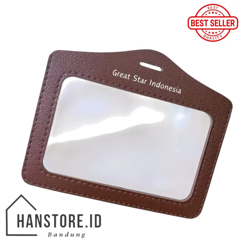 FRAME ID CARD LANDSCAPE / ID CARD HOLDER KULIT DOUBLE SIDE MIKA LANDSCAPE 4