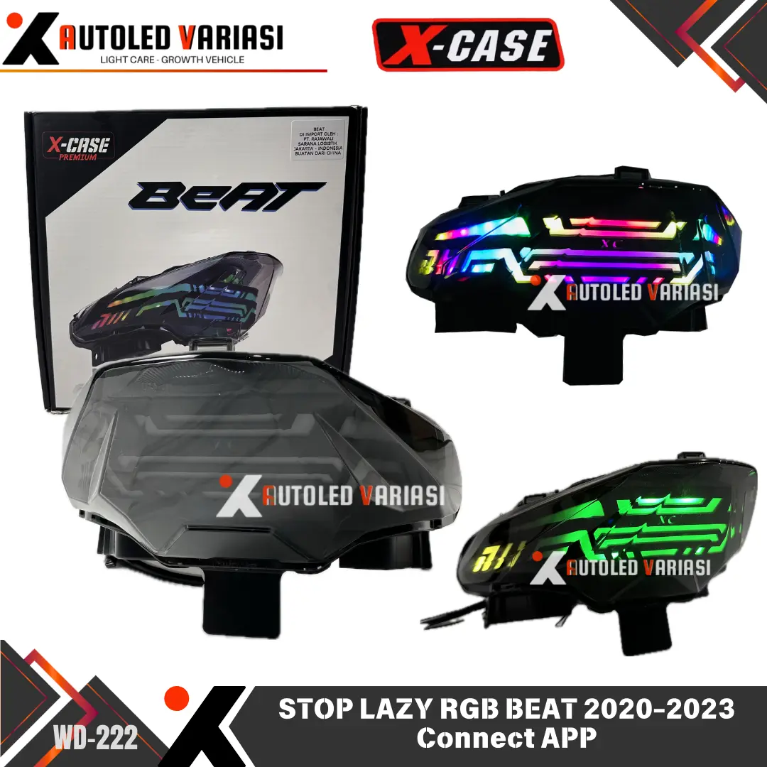 Lampu Stop All Beat New Deluxe Beat CBS Beat Street Lazy RGB Plus APP Running Beat Deluxe 2022-2023