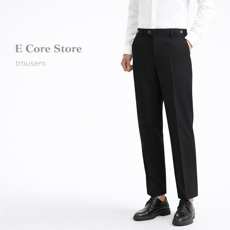   Độc Quyền SIZE L  Quần Âu Nam Sidetab Vải Chéo Hàn Điều Chỉnh Độ Rộng Vòng Eo   Form Dáng Baggy Phong Cách Hàn Quốc Co Giãn Menswear Nhung Pants thông thường Đen quana unam 