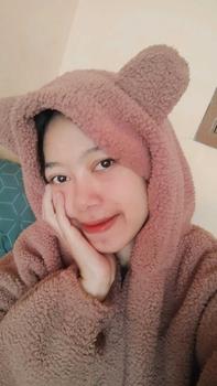 Product Review of Sweater Hoodie Crope V Bear Sherpa Bulu Domba Fit Wanita Tebal Oversize Cream from 0** D**r ** 3