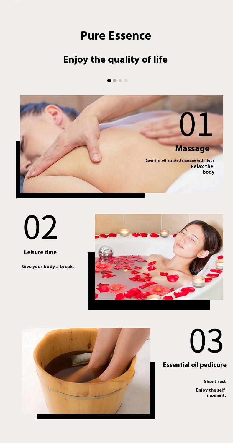 Product Introduction of Osmanthus compound plant essential oil beauty salon gua sha massage skin care body oil Comfort Cosmetic 9
