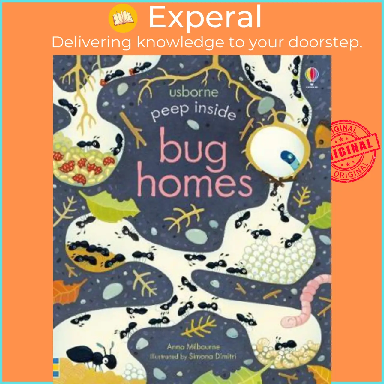 Peep Inside Bug Homes by Anna Milbourne Simona Dimitri (UK edition, paperback) - 9781474950824