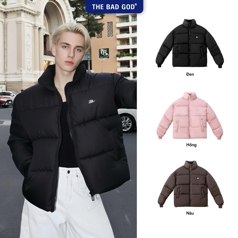 The Bad God Áo Phao LUNAIR Bông Dày Dặn Ấm Áp Thoải Mái Phù Hợp Ngày Lạnh 3 Size M L XL Thiết Kế Đơn Giản Tinh Tế
