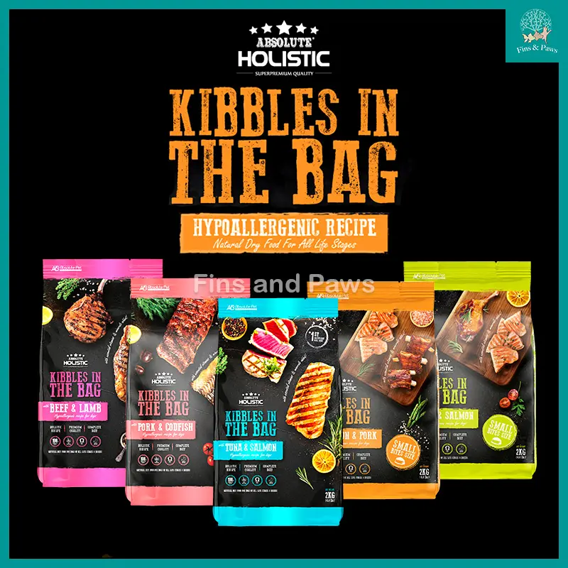 [Absolute Holistic] Kibbles in the Bag Dry Dog Food 2kg/12kg (Small Bites / Regular Bites)