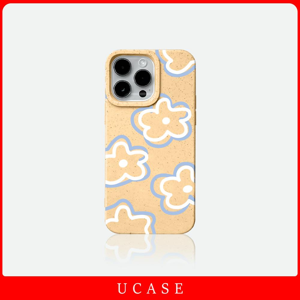 UCASE Case iPhone 11 13 12 14 15 16 17 Pro MAX 7 8 6 6S Plus XR XS MAX 7Plus 8Plus SE Case iPhone Casing Silikon Wheat Phone Case