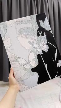 Product Review of Set Lukisan Cat Mengikut Nombor, ACANDYL, Gadis Ilustrasi, Lukisan Digital, Lukisan Minyak Akrilik Lukisan Tangan DIY, 30 * 40cm, Reka Bentuk Rama-rama dan Gadis, Lukisan Minyak Pengisian, Gambar Mengikut Nombor,paint by number on canvas from l**7 0