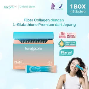 LunaBloom Minuman Serat & Kolagen | Perawatan Usus & Kulit Glowing Alami  | 1 Box (16 Sachet)