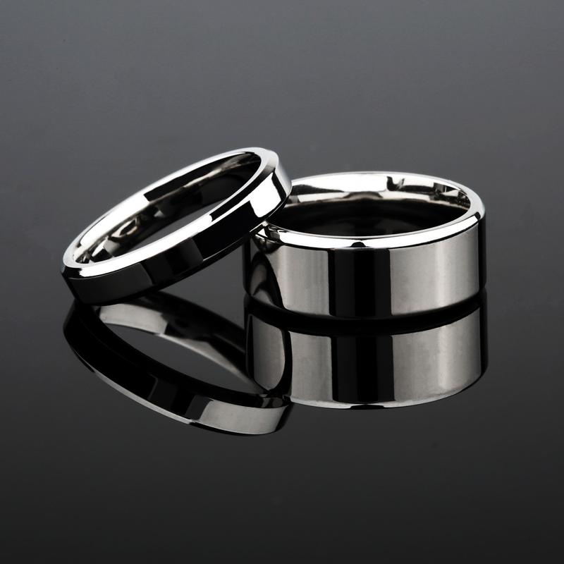Nhẫn Thép Titan Thiết Kế Tối Giản Không Phai Màu Thời Trang Cá Tính Phụ Kiện Cặp Đôi Ngầu
