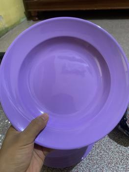 Product Review of Promo 1 Lusin Piring Melamin Asli SNI Model Bulat Besar Dan Tahan Panas from h**7 1