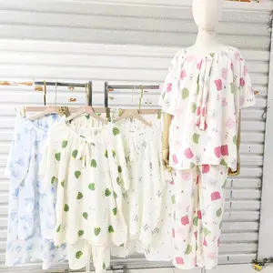 Setelan Baju Tidur Wanita Katun Import Celana Panjang Dewasa