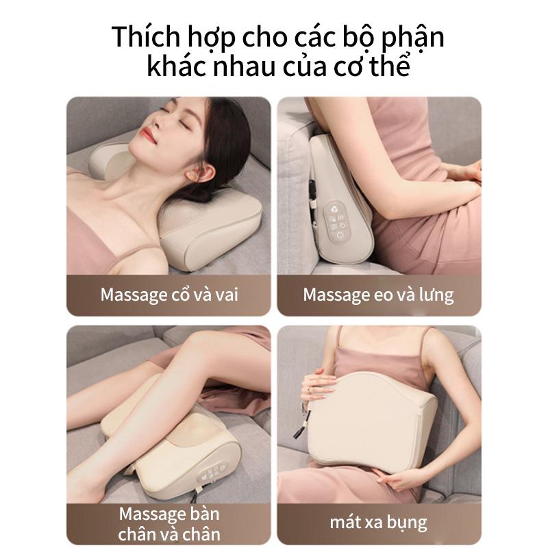 Máy Massage Cổ Và Lưng Shiatsu Bằng Điện, Jinkairui, Với Gối Mát Xa Bằng Nhiệt, Thích Hợp Cho Nam Và Nữ, Máy Massage Vai Nhào Sâu, Cho Cơ Toàn Thân, Tại Nhà Và Văn Phòng, Tuyệt Vời Làm Quà Tặng 6