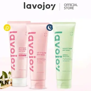 LAVOJOY LET IT GLOW BODY SHINE SKIN BRIGHTENING SOLVE IT BODY SERUM LOTION TONE UP