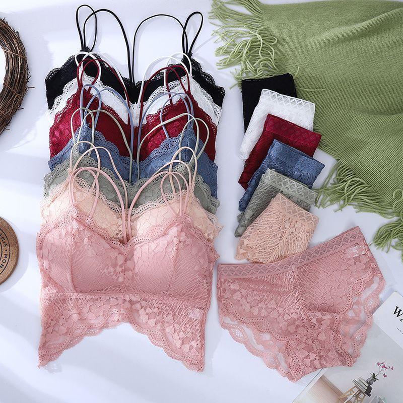 Bộ Đồ Lót Áo Yếm Nữ, Ren Kiểu Pháp, Lưng Đẹp, Không Dây, Chống Lộ, Mặc Bên Trong, Áo Ba Lỗ Mặc Trong, Thích Hợp Cho Phụ Nữ, Bộ Đồ Lót 0