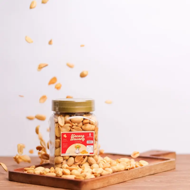 Kacang Bawang Goreng Renyah Premium 350 ml berat 250 gr Goreng Snack Camilan Food Cemilan Makanan Bahan 4