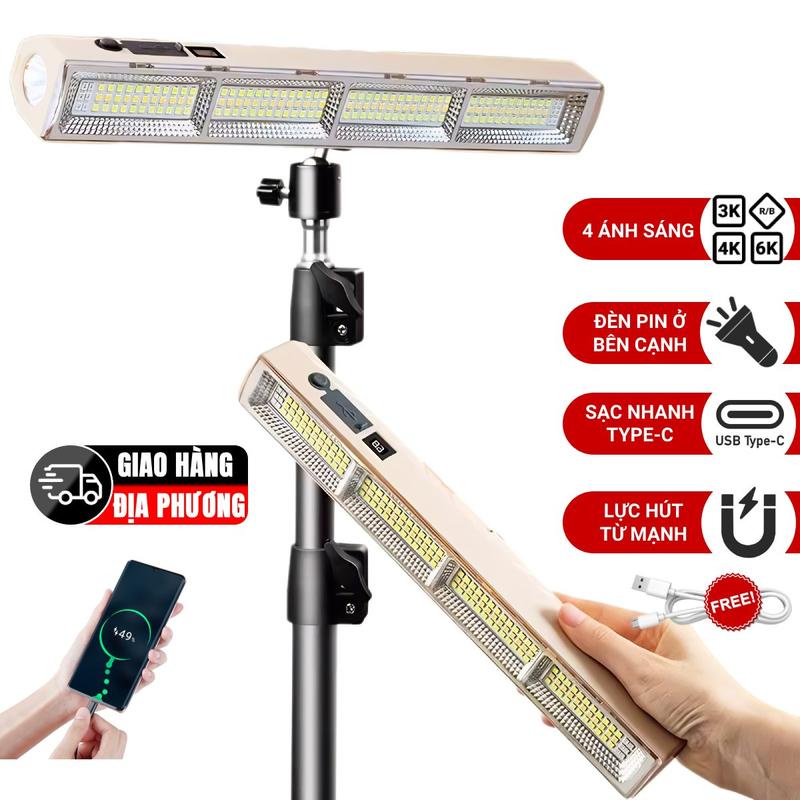 Giao Hàng Địa Phương) Đèn pin siêu sáng đa năng, Đèn tuýp led Type-C đang hoạt động ánh sáng khẩn Pin dự phòng flashlight đèn pin chế độ multifunctional flashlight đèn sạc cúp điện cầm tay đèn tích điện