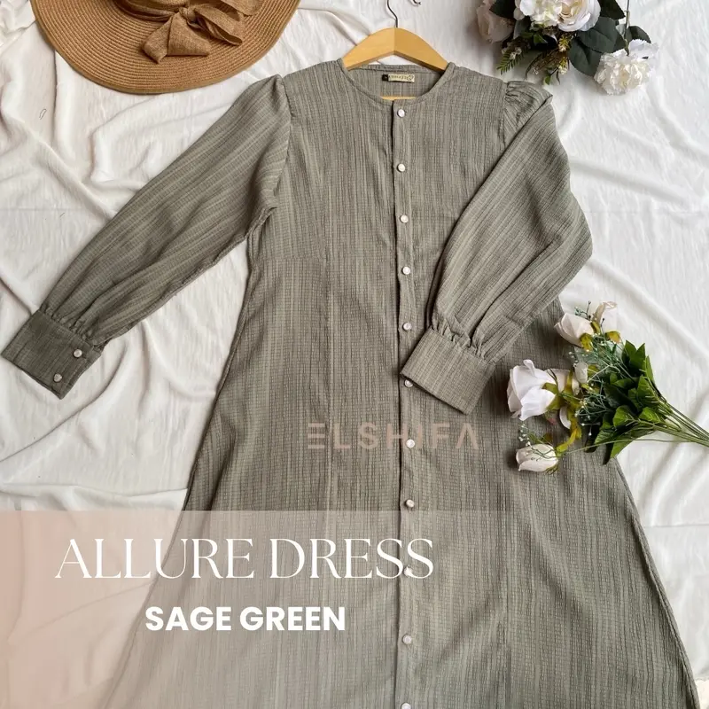 READY STOCK ALLURE DRESS BY ELSHIFA FULL KANCING AKTIF 3
