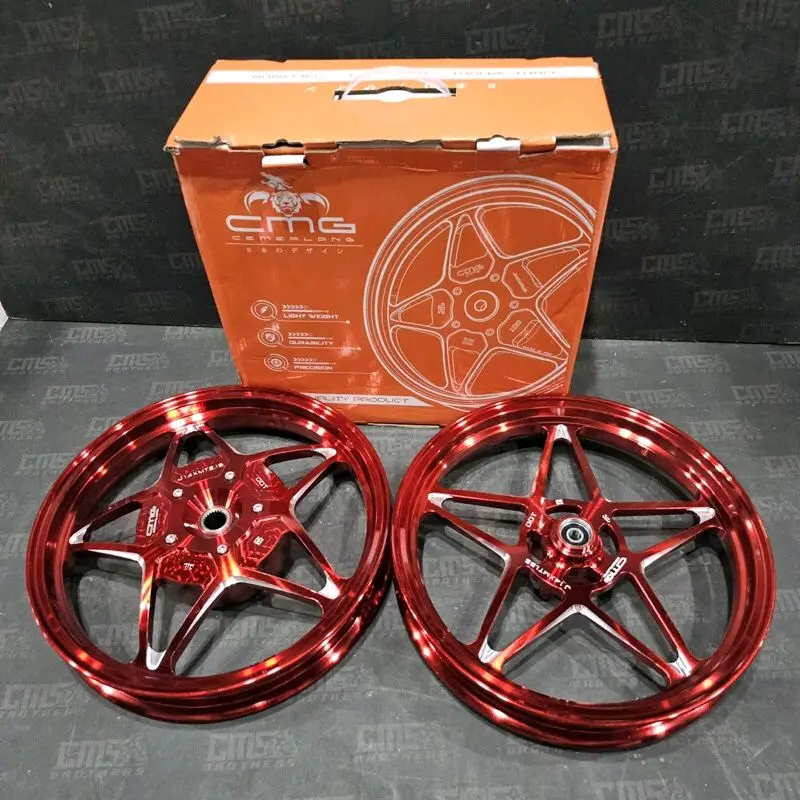 Velg Velek CMG Racing CNC MG5 V2 Bintang Honda Vario 125 150 160 CBS Vario 110 Beat Scoopy