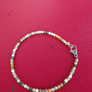 Gelang Batu Alam Kristal Asli Giok Wanita Stone Crystal Bracelet Tourmaline Garnet Sapphire Ruby Aesthetic 2mm