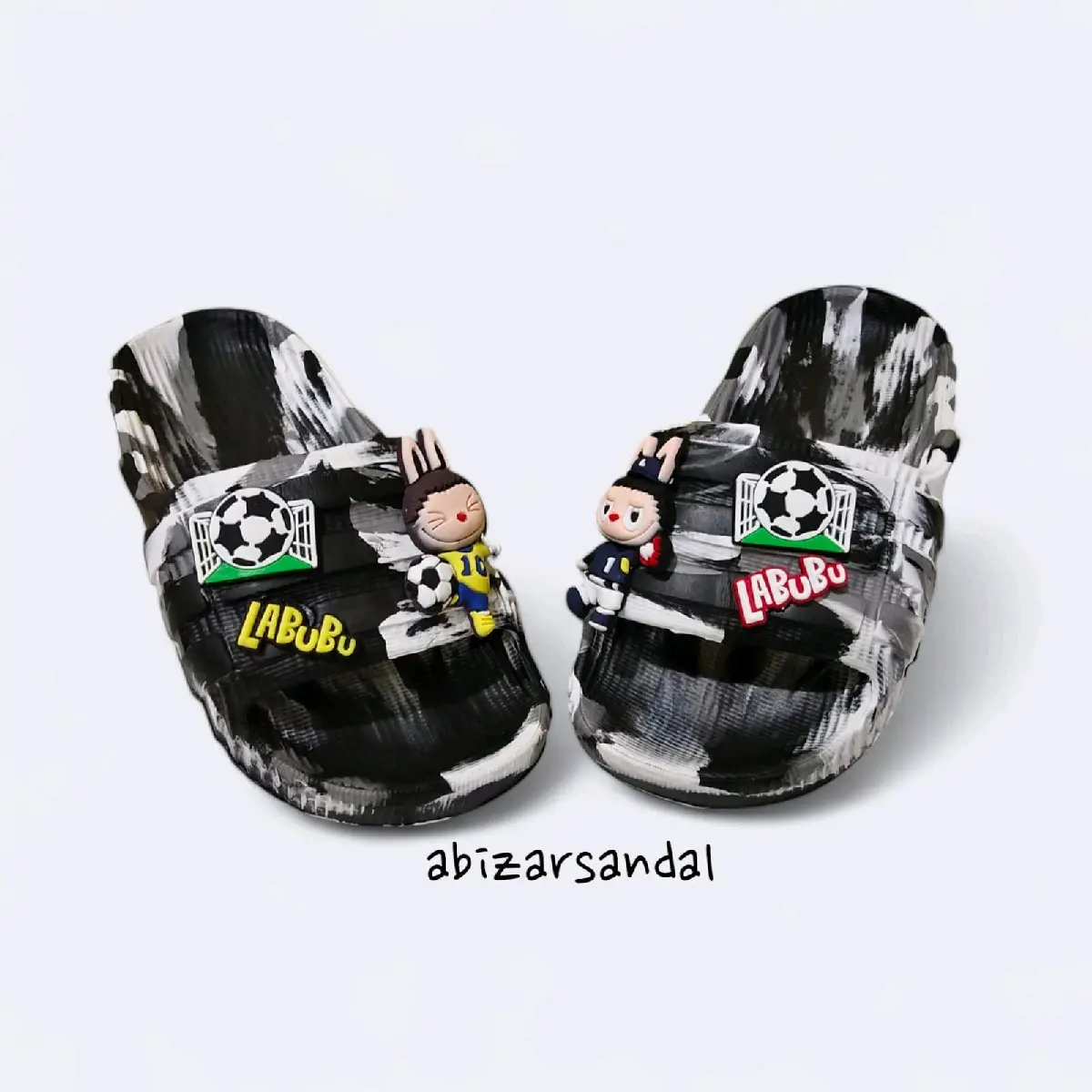 Sandal Slop Anak Laki Laki Karakter Labubu HL2388 Eva Rubber Ringan Anti Slip Nyaman Di kaki Anak Sendal