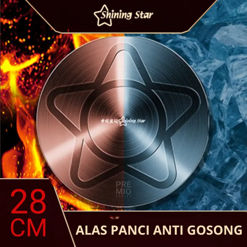 PREMIO Plat Tatakan Alas Panci Wajan Kompor Gas Anti Gosong Serbaguna 0
