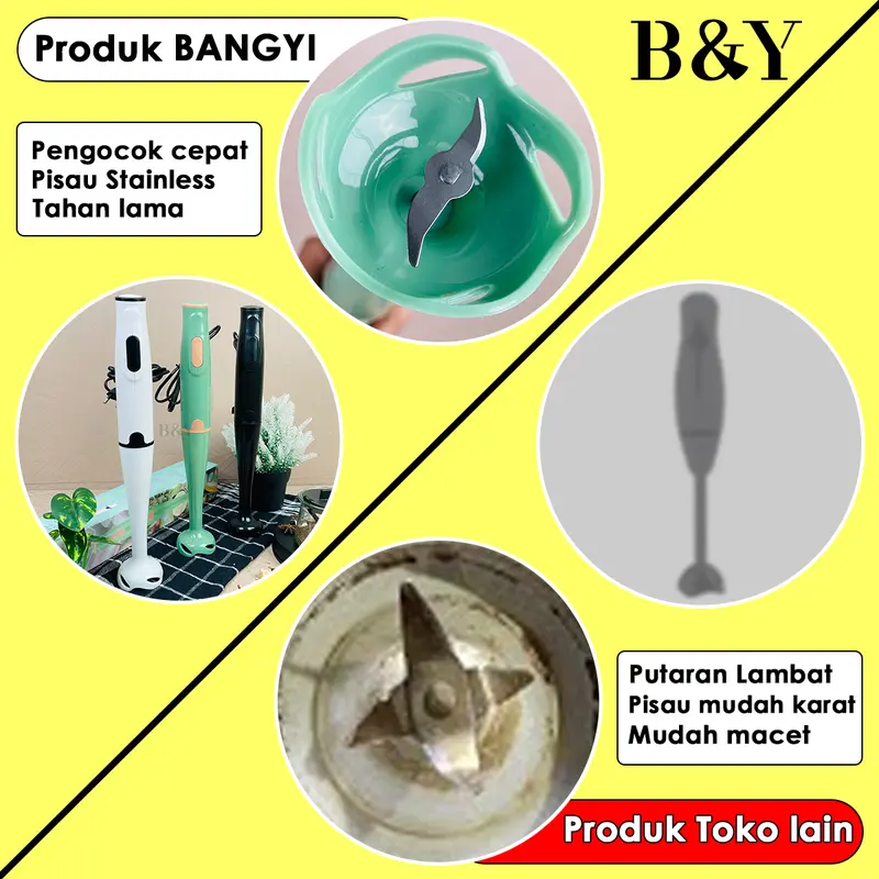 Hand Mixer Elektrik / Kocokan Telor kopi /Stick Blender/Mixer Tangan 8