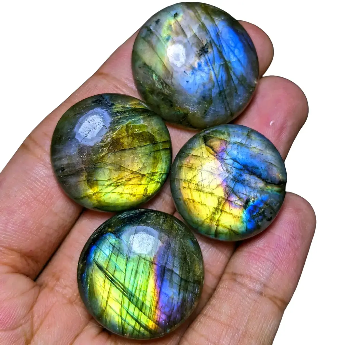 Batu Crystal Labradorite 100% Natural Produk - Model Terbaru