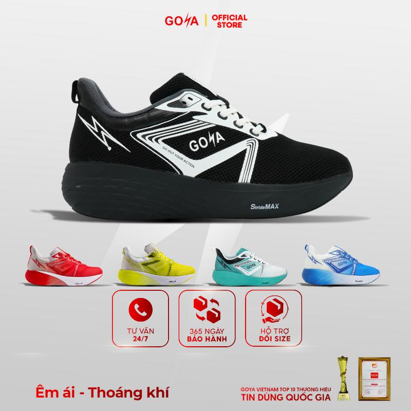 Giày Thể Thao Chạy Bộ Goya Strides 2 Năm 2025 Full Màu - Siêu Nhẹ, Siêu Êm Phù Hợp Cho Nam Nữ Đi Bộ, Sneaker Tập Chạy Bộ, Tập Thể Dục