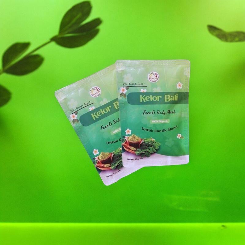 Masker Wajah dan badan Kunyit Ayu Kopi 4 Pcs Mencerahkan & Mengencangkan Memudarkan wash mask 4
