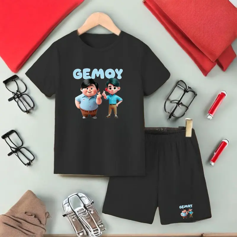 Set Baju Stelan Anak-Anak 2-10 Tahun PRAGIIBB / Baju Anak Viral / Laki-Laki Katun Perempuan Parsel Bayi 4